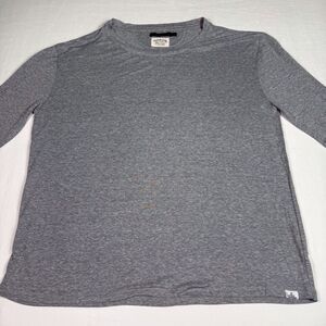 Prana Hemp Blend Hike Cozy Up Long Sleeve Tee Gray Women’s Size M Base Layer